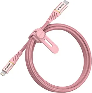 OtterBox Fast Charge Premium USB C to Lightning PD Cable, 1 Meter Length, Rose Gold