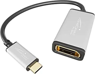 KabelDirekt DisplayPort DP Adapter USB C Adapter - 0.15m (Resolutions up to 4k/ 60Hz, USB C 3.1 and Thunderbolt 3, for MacBook Pro 2016/2017, MacBook 12