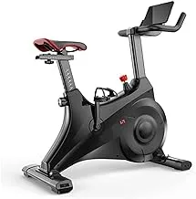 Max Strength Dynamic Indoor Cycling Bike Spinning Bike Ultra Quiet Fitness Bike and Abdominal Trainer, Speed Bike with Low Noise Belt Drive System, Cardio Trainer
