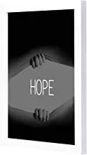 Lowha Hope Wooden Framed Wall Art Painting, 23 Cm Length X 33 Cm Width X 2 Cm Height, White