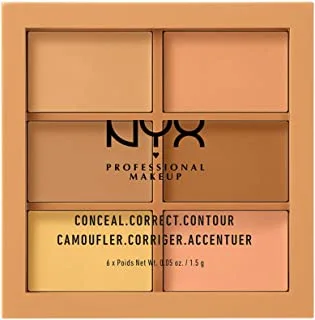 NYX Professional Makeup Conceal, Correct, Contour Palette, Medium 02