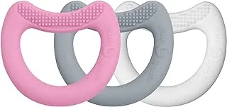 Green Sprouts baby First Teethers made from Silicone (3pk)-Pink -3mo+ , Piece of 1
