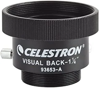 Celestron 93653-A 1.25-Inch Visual Back Metal Adapter (Black)