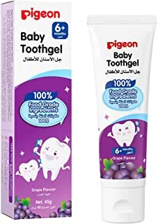 Pigeon Grape Flavour Baby Toothgel For Above 6 Months, 45G