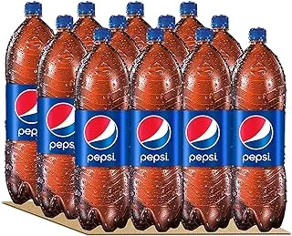 Pepsi, Carbonated Soft Drink, Plastic Bottle, 1 Liter x 12