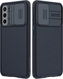 جراب Nillkin Galaxy S21 FE - جراب CamShield Pro مع غطاء كاميرا منزلق ، جراب واقٍ رفيع لهاتف Samsung Galaxy S21 FE 6.5 بوصة 2021 ، أسود
