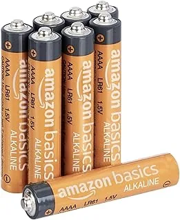 Amazon Basics AAAA 1.5 Volt Everyday Alkaline Batteries - Pack of 8 (Appearance may vary)