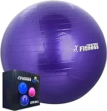 Sports fitness exercise swiss gym fit yoga core ball 65cm abdominal purple