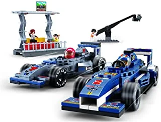 Sluban Formula 1 Series - Racing Department Building Set 300 PCS with 5 Mini Figures - For Age 6+ Years Old
