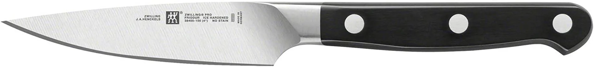 Zwilling Kitchen Pro Paring Knife, Black/Silver, 10 cm, ZG-38400-101