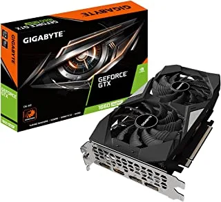 Gigabyte GeForce GTX 1660 Super D6 6G - 6 جيجا بايت GDDR6 ، 192 بت ، PCI-E 3.0 x 16 ، بطاقة رسومات (GV-N166SD6-6GD)