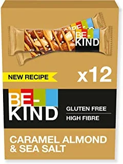 Be-Kind Caramel Almond and Sea Salt Nut Bar, 40gx12 pcs - Pack of 1
