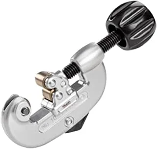 Ridgid 32915#10 screw feed tubing cutter with heavy-duty wheel, 1/8-inch to 1-inch tube cutter,silver/black,small