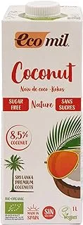 Ecomil Sugar Free Nature Organic Coconut Milk, 1 Ltr, White