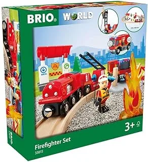 Brio Rescue Firefighter Set, Multi Coloured, 33815