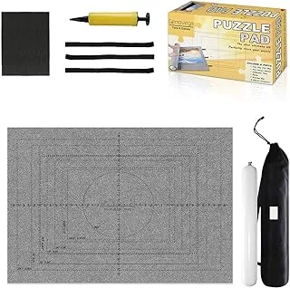 Jigsaw Puzzle Mat Roll Up - 3000 Pieces Saver Large Puzzles Board For Adults Kids, Storage And Transport Premium Pump Puzzle Glue Puzzles Felt Mat Inflatable Tube Cover Keeper Pad Holder Organizer