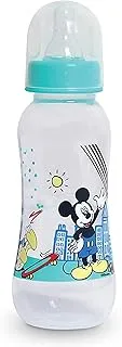 Disney Mickey Mouse Baby 9 oz/250 ml Feeding Bottle Fast Flow Baby Bottles with Non Collapsing Silicone Nipples, EASY TO CLEAN, BPA Free, 0+ Months Official Disney Product, Multicolor