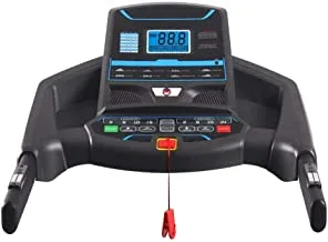 Marshal Fitness Home Use Hi Performance Treadmill With Air Cushion Shock Absorption System-MFJ-2030-4-45CM Black