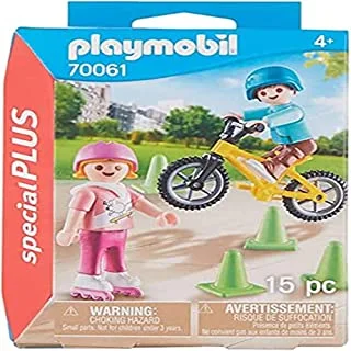 Playmobil Special Plus Children With Bike And Skates, Multicolour - 70061
