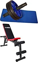 Fitness World Seat For Abdominal Chest And Foot Exercises With Fitness Wheel Abs Exercise