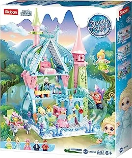 Sluban Girl's Dream Series - Castle Building Blocks from Fairy Tales Of Winter Set 447 PCS with 5 Mini Figures - For Age 6+ Years Old