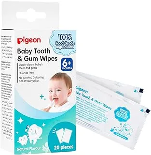 Pigeon Baby Tooth And Gum Wipes, 20 Pieces - Natural