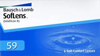 Bausch + Lomb SofLens59 contact lenses- Monthly lenses, Diopter (-9) - 6 Lens Pack