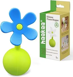 Haakaa Silicone Breast Pump Flower Stopper, Blue