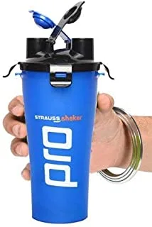 Strauss Dual Shaker Pro 700ml, (Blue)