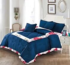 Mingli Medium Filling Comforter Set, 4 Pcs, Multicolour, Single Size