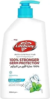 LIFEBUOY Antibacterial Hand Wash, Cool Fresh, for 100% stronger germ protection* & hygiene, 500ml