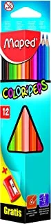 12-Piece Colour Pencils With Sharpener Multicolour