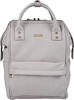 Bababing! Mani Vegan Leather Backpack Changing Bag - Blush Grey