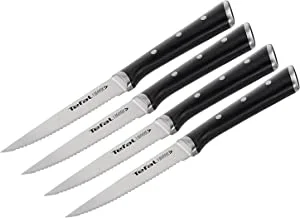 Tefal Ice Force Stainless Steel Steak Knives - 11Cm - Set of 4 - Premium Design - K232S414