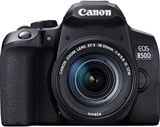 Canon EOS 850D Camera + Canon EF-S 18-55mm f/4-5.6 IS STM Lens KSA Version with KSA Warranty Support