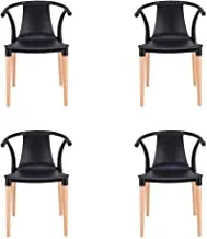 Neat Home Multi-Use Black 4-Piece Chair Set