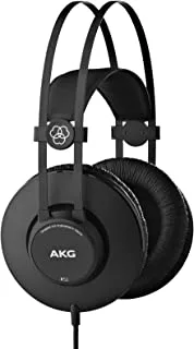 Akg K52 Over-Ear Closed-Back Headphones, Black, Wired