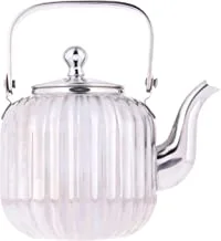 Al Saif Stainless Steel Tea Kettle With Mirror Finishing Size: 1 Liter, Color: Silver