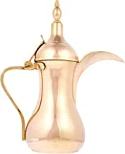 Al Saif Stainless Steel Arabic Coffee Dallah Size: 48 Oz, Color: Gold