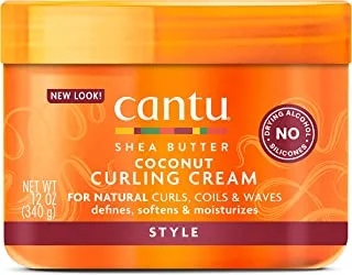 Cantu Coconut Curling Cream with Shea Butter for Natural Hair, 12 oz