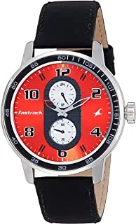 Fastrack Analog Red Dial Men's Watch - Nk3159Sl01 / Nk3159Sl01
