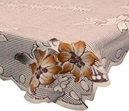 Kuber Industries Flower Printed Home Decorative Luxurious 4 Seater Cotton Center Table Cover/Table Cloth, 40