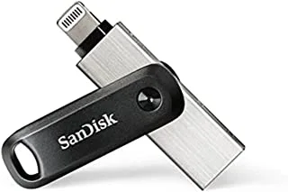 محرك الأقراص المحمول SanDisk iXpand Go 256 جيجابايت - USB3.0 + Lightning - لأجهزة iPhone و iPad