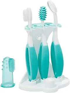 Summer Infant Oral Care Kit 5-Pieces, Teal/White