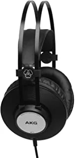 سماعات AKG Pro Audio K72 فوق الأذن ، مغلقة من الخلف ، سماعات ستوديو ، أسود غير لامع