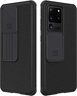 جراب Nillkin® Samsung Galaxy S20 Ultra / S20 Ultra 5G ، جراب CamShield Pro Series مع غطاء كاميرا منزلق ، جراب واقٍ رفيع وأنيق لهاتف Samsung Galaxy S20 Ultra / S20 Ultra 5G - أسود
