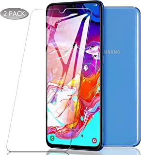 ELTD Screen Protector for Samsung A70,Easy Installation,Bubble Free,Anti-Scratch, Full Coverage Protector Tempered Glass Protectors for Samsung A70 (Clear 2 pack)
