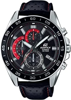 Casio Edifice Stainless Steel Band Black Dial Watch For Men Analog