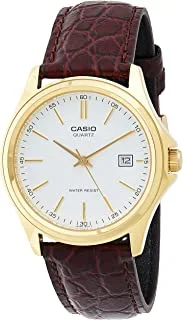 Casio His & Hers White Dial Leather Band Couple Watch - MTP/LTP-1183Q-7A