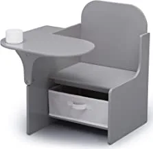 Delta Children MySize Chair Desk with Storage Bin, Grey